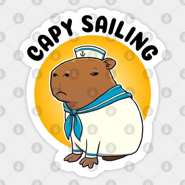 Capy Sailing Capybara Sailor Sticker by capydays